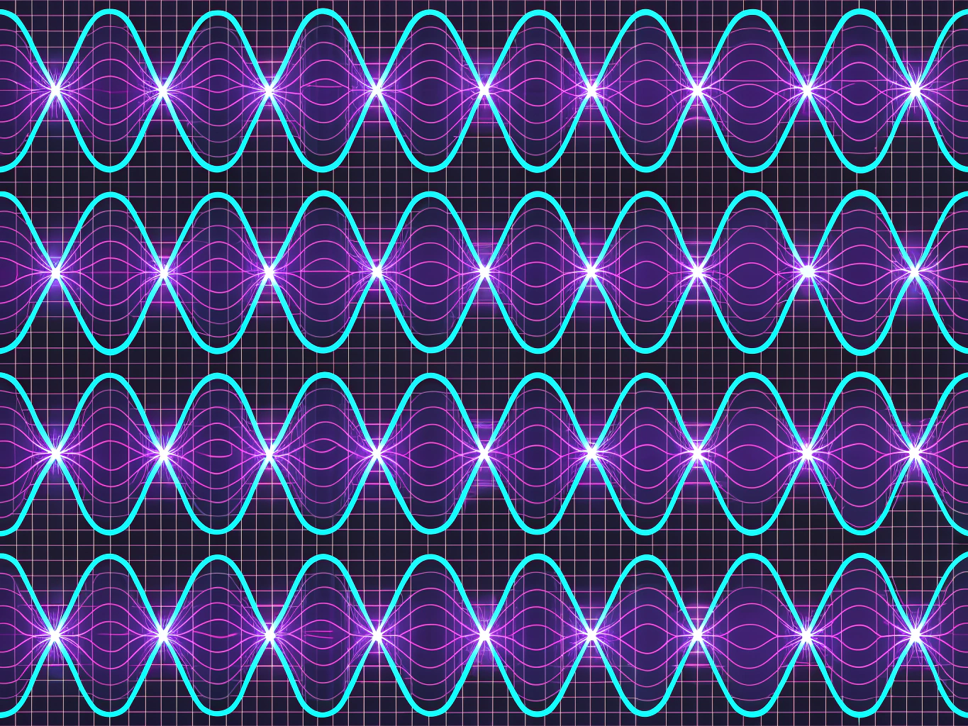 Luminous abstract sound-inspired spectral gradient representing music