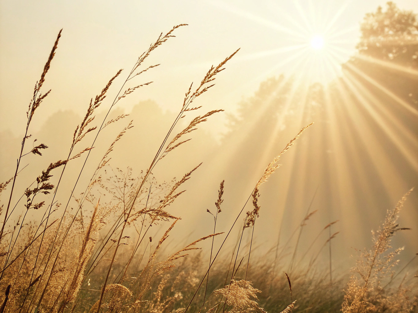 Luminous golden-toned spectral light gradient representing survival
